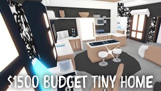 Budget Tiny Home - Charcoal and Beige - Adopt Me! - Tour and Speed Build