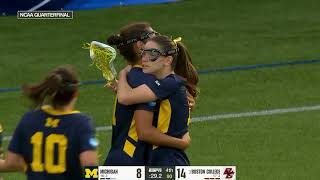 Boston College vs Michigan | 2024 NCAA Women's Lacrosse Tournament | Quarterfinal Highlights