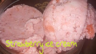 Strawberry ice cream by Muskan beauti life || ice cream recipe |