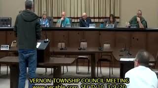 Vernon Township Council 3 9 20