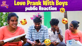 Love Prank at Park | Boys Reaction😂 | Just For Sirippu | #Prank #comedyvideo #funnyprank