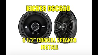 Kicker DSC650 Install Kicker