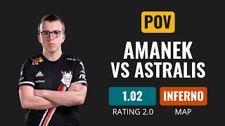 [POV] G2 AmaNEk VS Astralis [Inferno] | CS GO DEMO