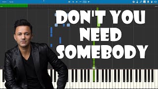 Don't You Need Somebody - RedOne Piano Tutorial (Synthesia)