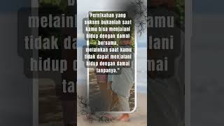 Pernikahan yang sukses itu... ? #shorts #katakatabijak