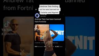 Andrew Tate banned on Fortnite AND Hypixel?