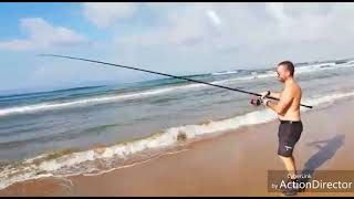 CATTURA una GRANDE ORATA A SURFCASTING : Pesca di una Sparus aurata con CANNA DA PESCA SURFCASTING