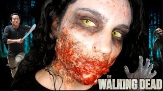 MAQUILLAGE ZOMBIE FACILE SANS LATEX!!!!!