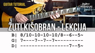 Atomsko Sklonište - Žuti Kišobran | Lekcija Za Gitaru | Guitar Tutorial | Dalibor Stojanovski