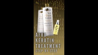 RenewHair Afro Keratin Step-by-Step #afrohair #afrosmoothing  #hair #keratintreatment #afrohair