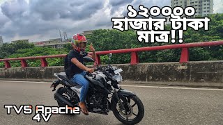 New Apache RTR 4V || Born Biker || new bike for my friend  || bike from evaly ||