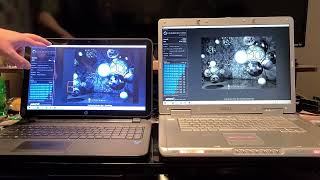 My old Dell XPS m1710 laptop VS a cheap Walmart laptop testing Cinebench R15