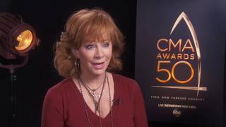 Reba at the CMA 50 Year Awards in The DM Zone