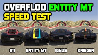 Overflod ENTITY MT Vs Krieger Vs Ignus Vs 811 - Speed Test - GTA 5 Online