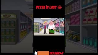 PETER IS LOST   #shorts #familyguy