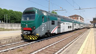 TRENI PASSEGGERI e MERCI di tutti i tipi alla stazione di TREVIGLIO!!