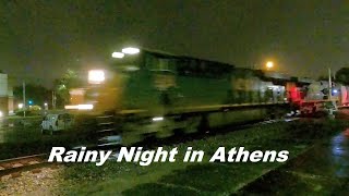 Rainy Night in Athens on CSX