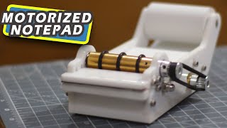 This is how I made a Motorized Notepad | A Over engineered project