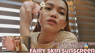 FAIRY SKIN SUNBLOCK SPF 50 pa+++ | HONEST REVIEW.