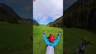 Paragliding speedlanding