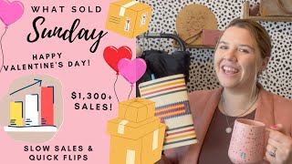 What Sold Sunday?!- Reselling Clothes Part Time on Poshmark, ThredUP, Depop, & Mercari - Feb. 6 - 12