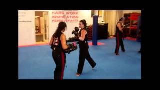 Kickboxing at our Dojo in Fairfield Connecticut