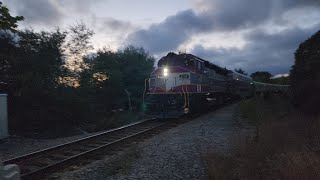 MBTA GP40MC-3 #1138 (in revenue service) crossing John Mahar Highway!  ft@ScottysVideoGameChannel1