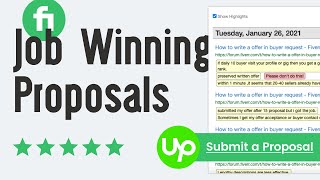 How to write Job Winning Proposal at Upwork and Fiverr? (2021)