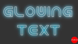 ADOBE PHOTOSHOP TUTORIAL- Text glow effect to provide graphic design services