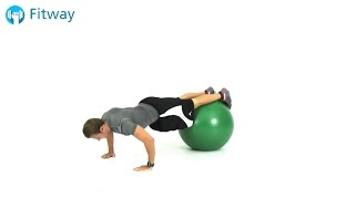 How To Do: Stability Ball Pushup - Legs on Ball | Chest Workout Exercise