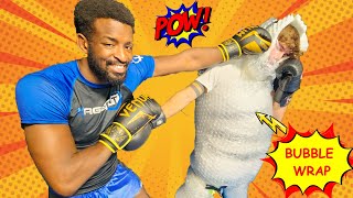 Walmart $50 MMA Challenge! (He thinks MMA is fake!)