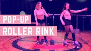 Chicago Roller Talent Working a Roller Rink Pop-Up