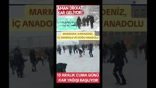 🔴MARMARA ve diğer bölgelere dondurucu soğuklar geliyor🥶