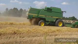 Żniwa John Deere 2066 oraz John Deere 6630