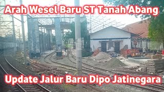 Update Pembangunan Jalur Rel Depo Stasiun Jatinegara Dikewok KA Argo Parahyangan