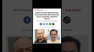 DEDDY CORBUZIER NGAKAK DENGAR KRONOLOGI FARHAT ABBAS DIDATANGI DENSU #shorts