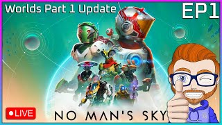 No Man's Sky Worlds Update LIVE 🔴 Part 1 Permadeath Playthrough | The Start Of A New Voyage!