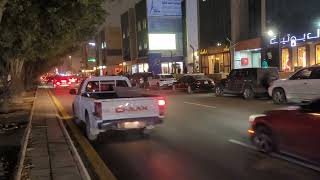 Night Walk on the Street of Musa Bin Nusair, Al Olaya - Riyadh - Saudi Arabia. #riyadh #saudiarabia