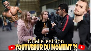 QUELLE EST TON YOUTUBEUR PRÉFERÉ DU MOMENT ?✅🎬(Ft.Bixbelleville)-Micro trottoir