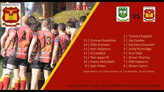 Whitehall RFC [18] -v- Dursley 1st XV [22] 2-4-22