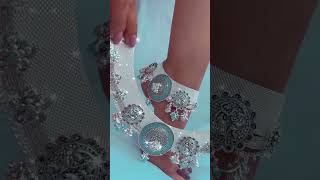 Silver Payal #silverpayalkidesigns2024 #bridalpayaldesign #latestpayaldesign #shorts