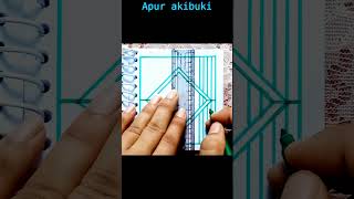 Very easy and beautiful pattern drawing | Mind refreshing free time drawing | #shorts