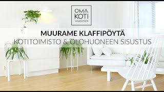 SISUSTUSVIDEO - Kotitoimisto avokeittiö-olohuoneessa  |  OMA KOTI VALKOINEN