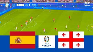 SPAIN VS GEORGIA - UEFA EURO 2024 | FULL MATCH ALL GOALS | FC24 GAMEPLAY