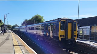 Class 156s depart St Bees