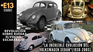 "LA EVOLUCIÓN DEL VOLKSWAGEN SEDÁN" (1938-2003) REVOLUCIÓN SOBRE RUEDAS: #VOCHO ESCARABAJO.