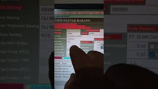 Cara Input Data Master Prodak Baru