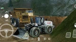 game simulasi haul truck dan loader - heavy machine and mining simulator - android gameplay