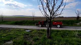 Traktor domácí výroby sklápění vleku Homemade tractor DIY