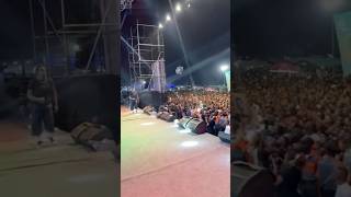 Singer Nasboi throws cloth inside crowd 😁 #shorts